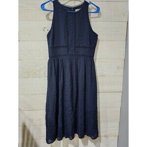 LOFT navy blue lace dress SZ 2